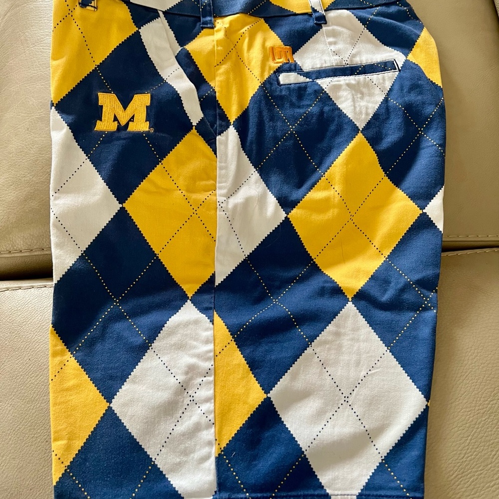 Loudmouth Michigan Argyle Pattern Men's/Ladies Shorts